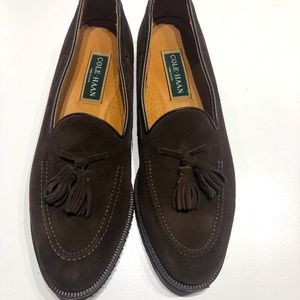 Cole Hahn tassel loafer suede new